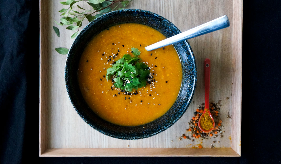 Pumpkin soup with lovely spices