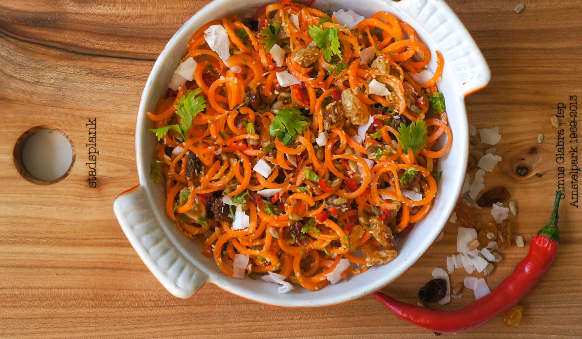 Carrot salad with a spicy twist